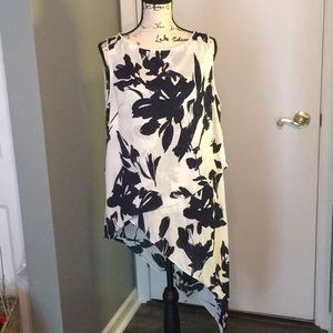 White House Black Market Asymmetric Tunic